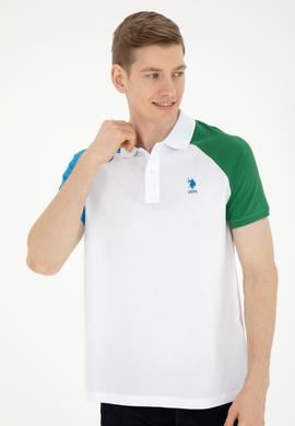 Erkek Regular Fit Polo Yaka Beyaz Tişört - 50281957011
