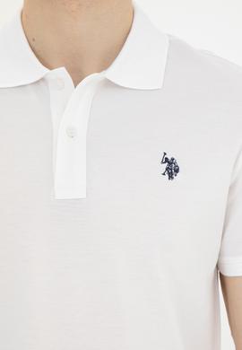 Erkek Regular Fit Polo Yaka Beyaz Tişört - 50281840031