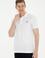 Erkek Regular Fit Polo Yaka Beyaz Tişört