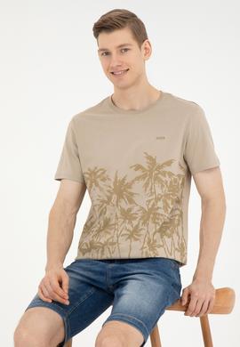 Erkek Açık Haki Tişört - 50287082001