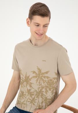 Erkek Açık Haki Tişört - 50287082001