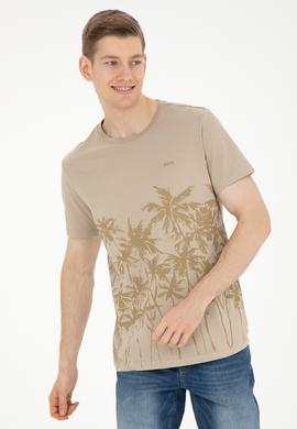 Erkek Açık Haki Tişört - 50287082001