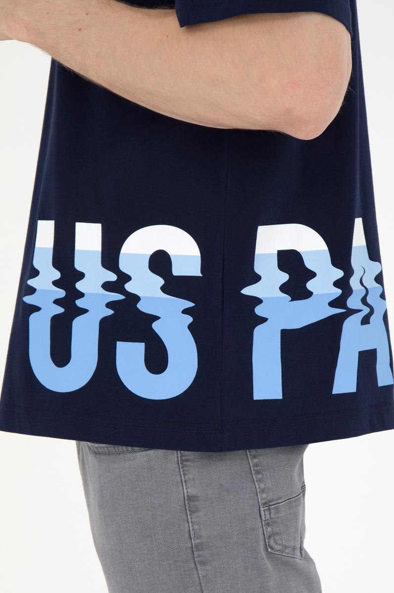 Erkek Comfort Fit Bisiklet Yaka Lacivert Tişört