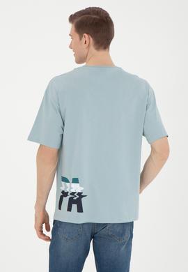 Erkek Su Yeşili Tişört - 50287061021