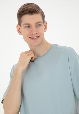 Erkek Su Yeşili Tişört - 50287061021