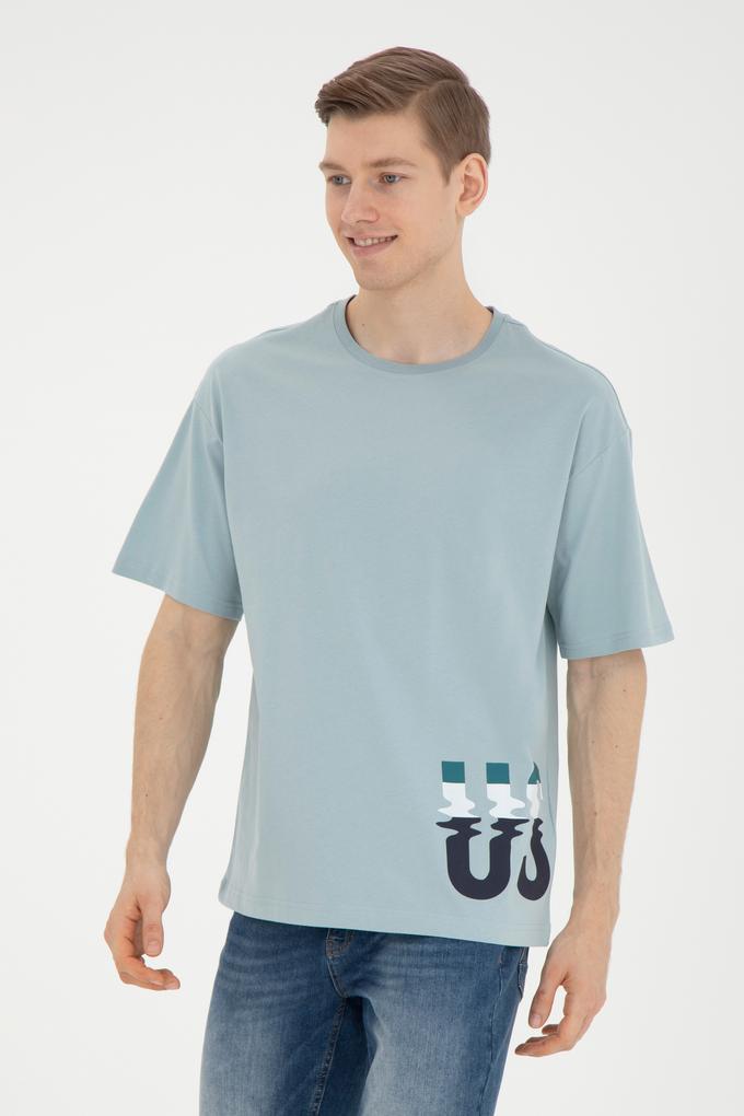 Erkek Su Yeşili Tişört