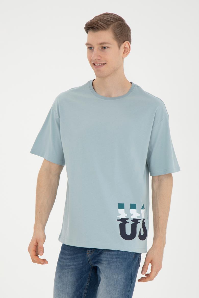 Erkek Su Yeşili Tişört