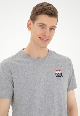 Erkek Gri Melanj Tişört - 50287084051