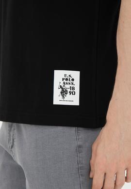 Erkek Regular Fit Bisiklet Yaka Siyah Tişört - 50287085041