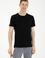 Erkek Regular Fit Bisiklet Yaka Siyah Tişört