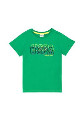 Erkek Çocuk Elma Yeşili Basic Bisiklet Yaka Tişört - 50288070090