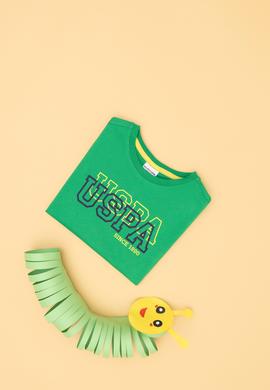 Erkek Çocuk Elma Yeşili Basic Bisiklet Yaka Tişört - 50288070090