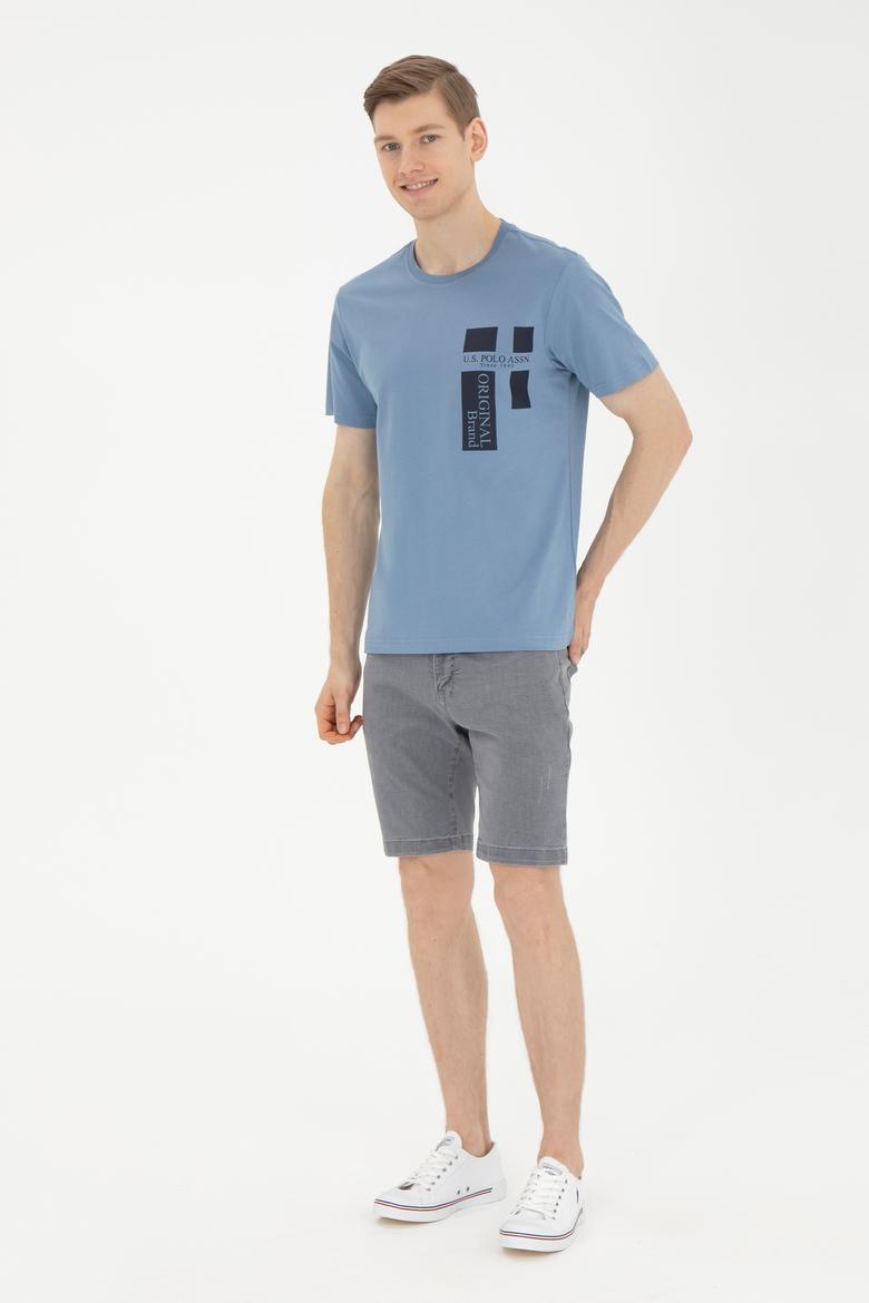 Erkek İndigo Tişört - 50287048061