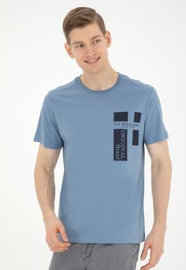 Erkek İndigo Tişört - 50287048061