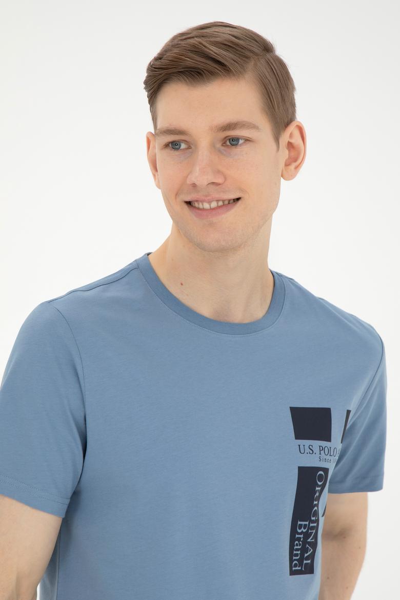 Erkek İndigo Tişört - 50287048061