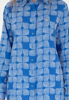 Kadın Saks Uzun Kollu Gömlek - 50264437034