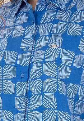 Kadın Saks Uzun Kollu Gömlek - 50264437034