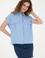 Kadın Mavi Kısa Kollu Gömlek