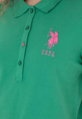 Kadın Yeşil Basic Polo Yaka Tişört - 50262699225