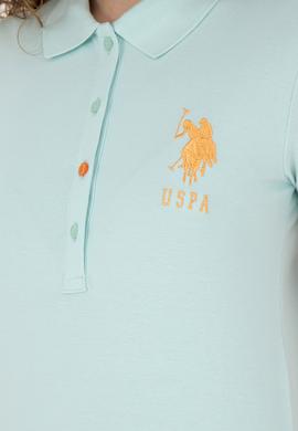 Kadın Su Yeşili Basic Polo Yaka Tişört - 50262699233