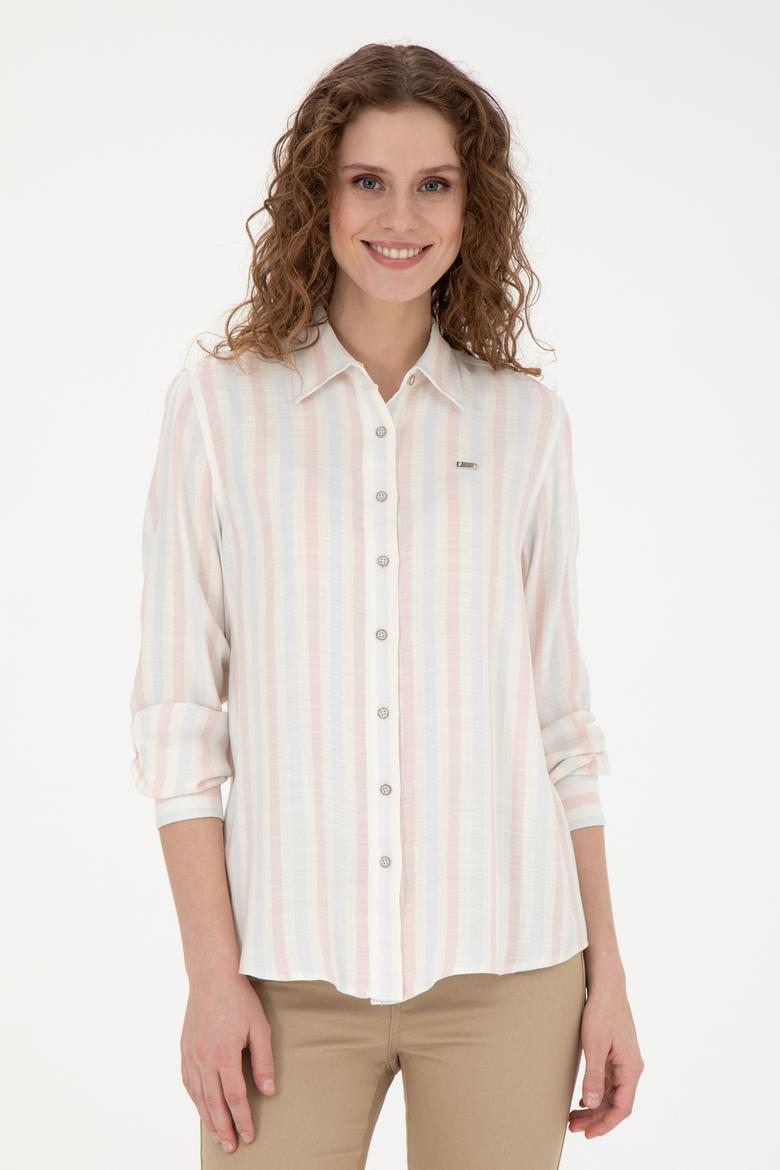 Kadın Açık Mavi Uzun Kollu Gömlek