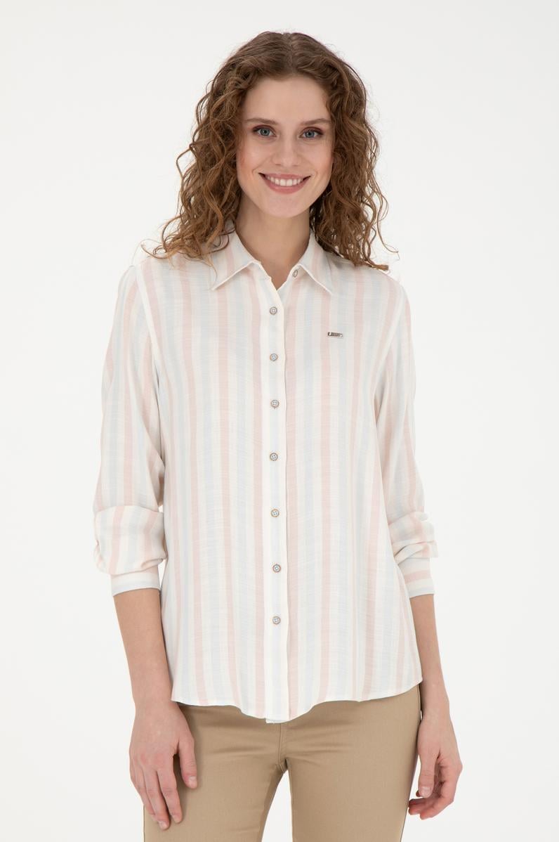 Kadın Açık Mavi Uzun Kollu Gömlek