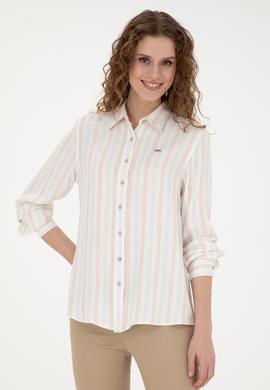 Kadın Açık Mavi Uzun Kollu Gömlek - 50280936022