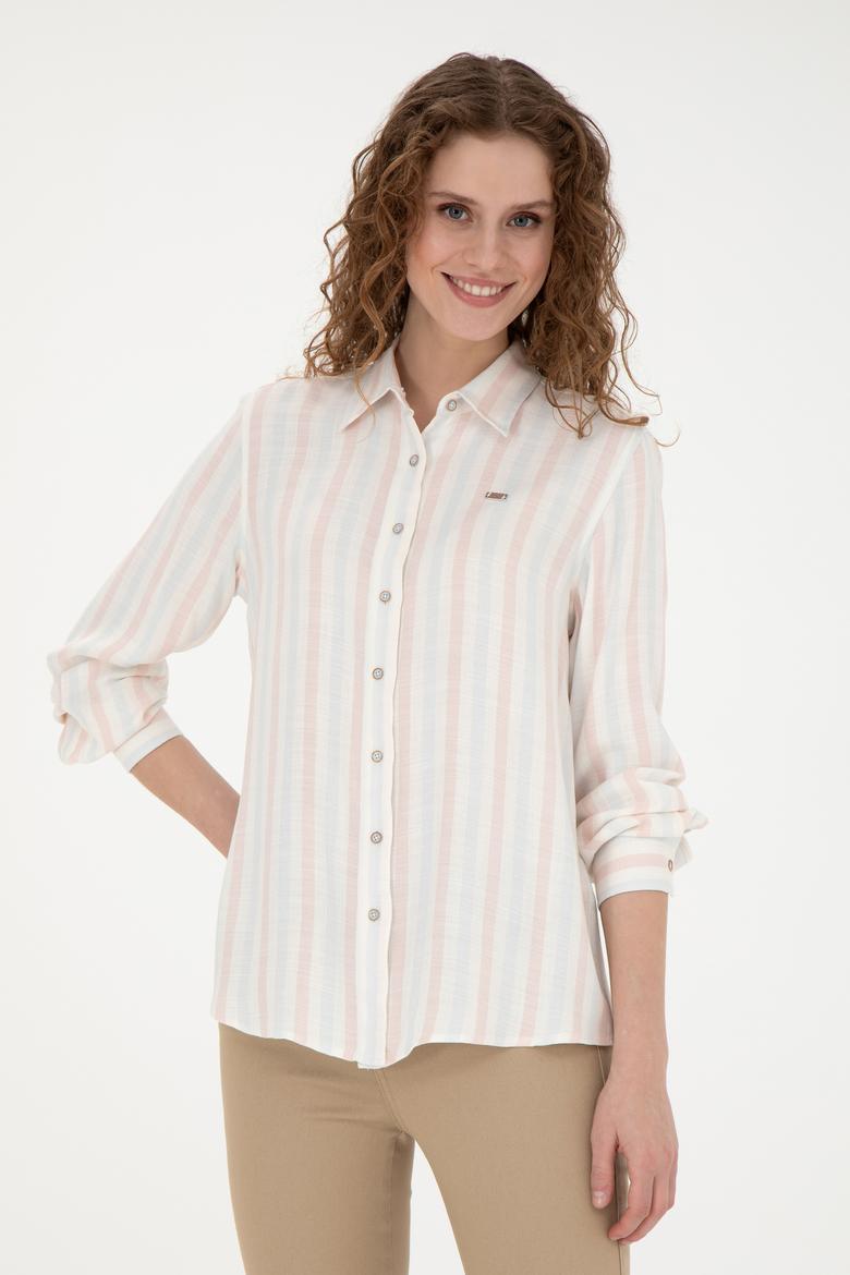 Kadın Açık Mavi Uzun Kollu Gömlek - 50280936022