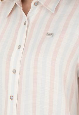 Kadın Açık Mavi Uzun Kollu Gömlek - 50280936022