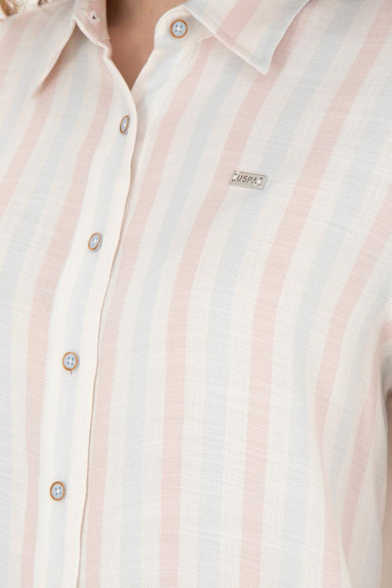 Kadın Açık Mavi Uzun Kollu Gömlek - 50280936022