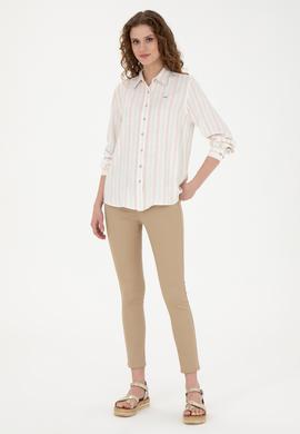 Kadın Açık Mavi Uzun Kollu Gömlek - 50280936022