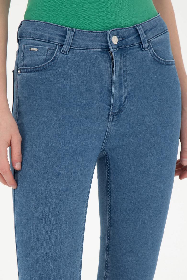 Kadın Açık Mavi Toothpick Fit Jean Pantolon - 50280326003