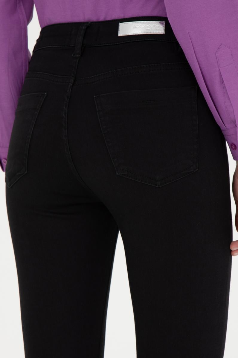 Kadın Siyah Toothpick Fit Jean Pantolon