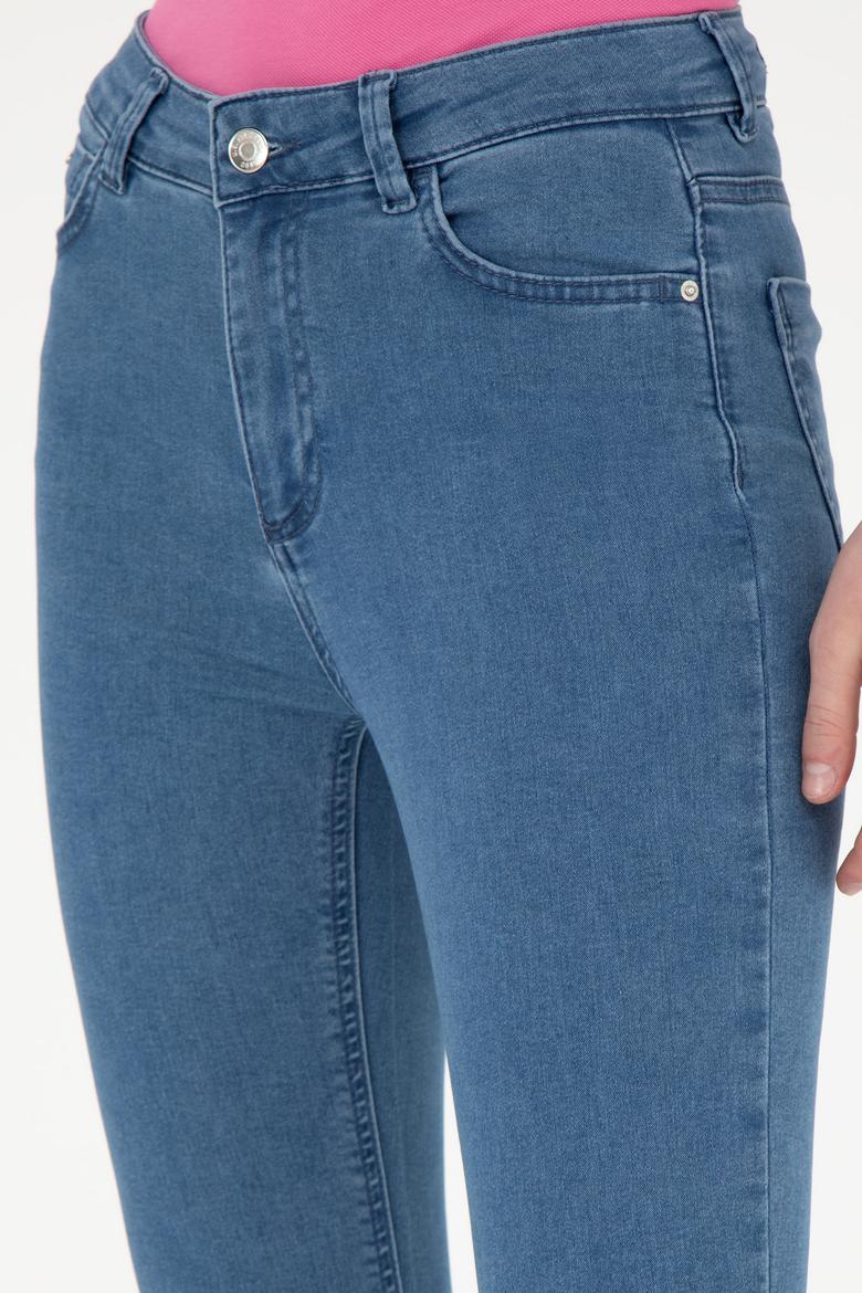 Kadın Açık Mavi Toothpick Fit Jean Pantolon - 50289153004