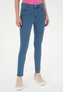 Kadın Açık Mavi Toothpick Fit Jean Pantolon - 50289153004