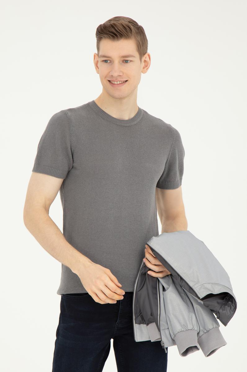 Erkek Açık Gri Kazak