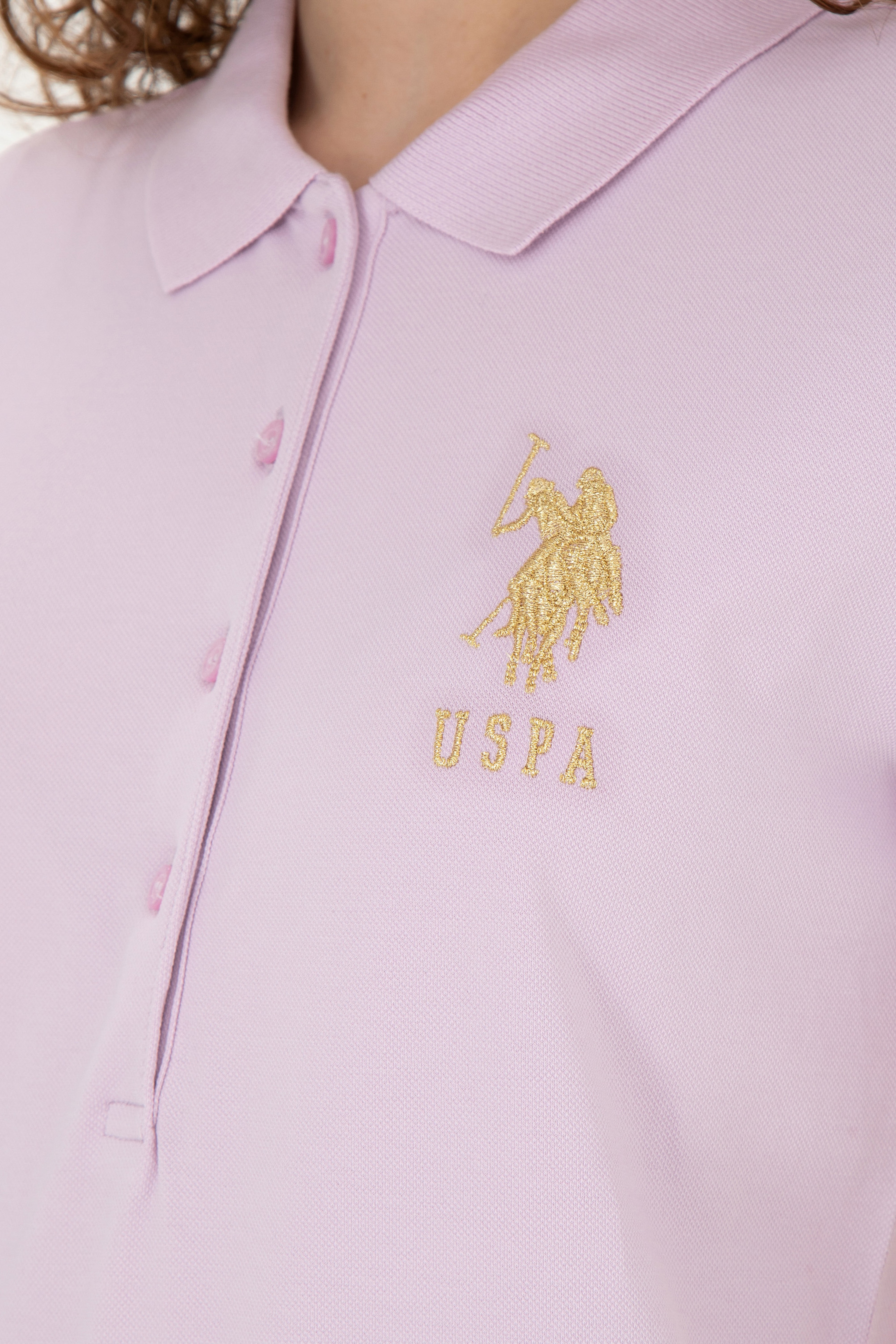 Kadın Manolya Basic Polo Yaka Tişört - Image 7