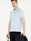 Erkek Slim Fit Polo Yaka Açık Mavi Tişört