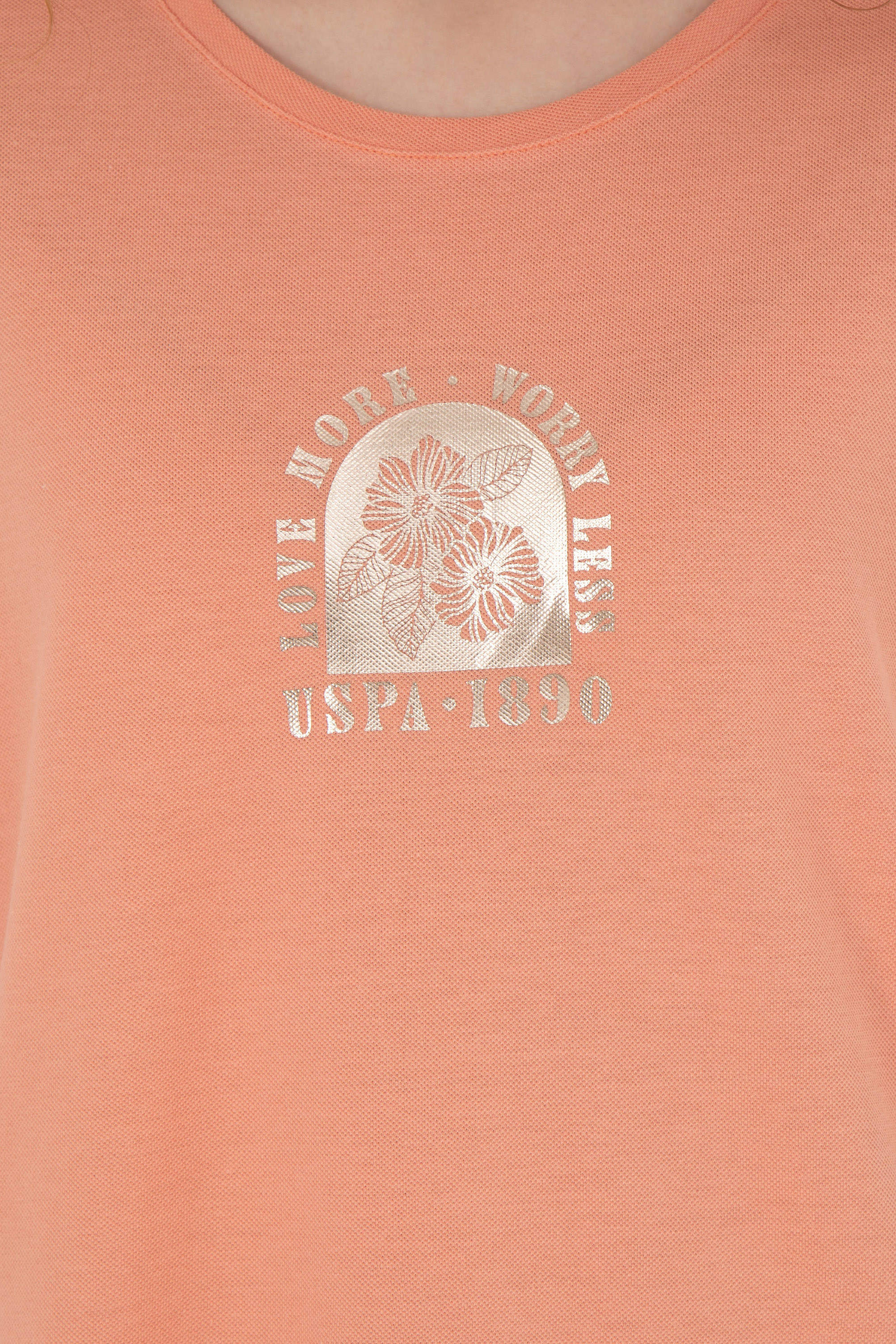 تی شرت ریلکس یقه گرد زنانه یو اس پولو | U.S. Polo Assn. - تصویر 7