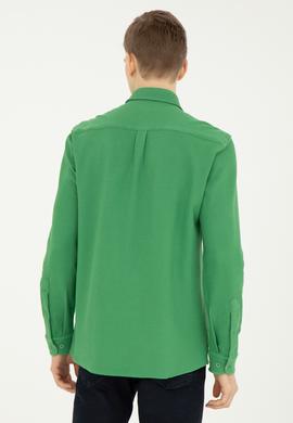 Erkek Yeşil Uzun Kollu Gömlek - 50284569010
