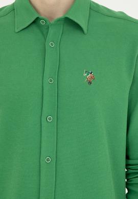 Erkek Yeşil Uzun Kollu Gömlek - 50284569010