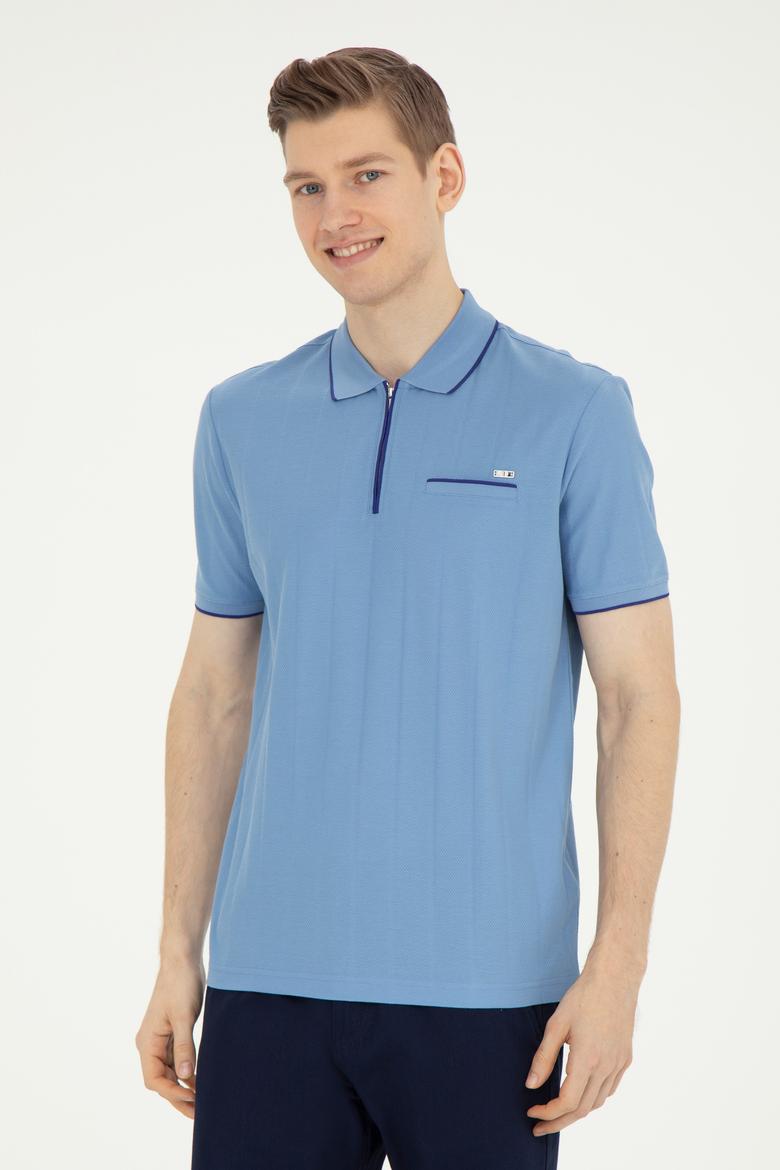 Erkek Koyu Mavi Polo Yaka T-Shirt