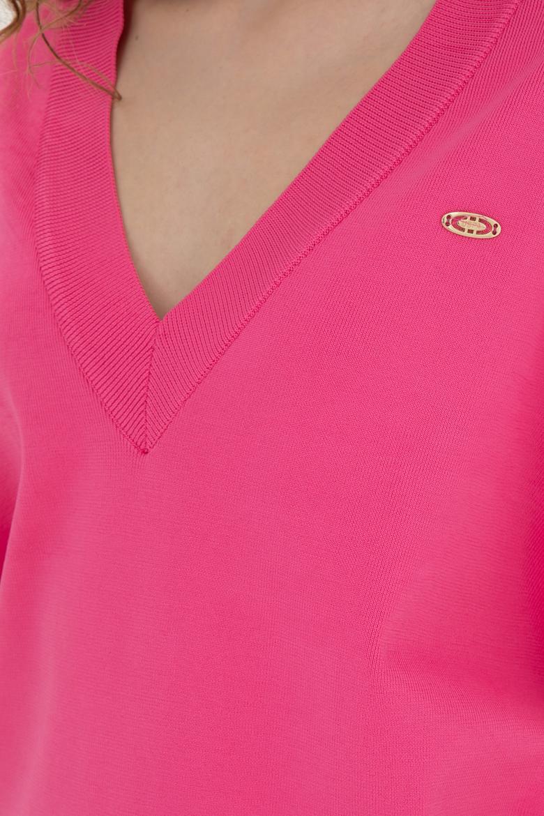 Kadın Fuşya Kazak - 50267079028