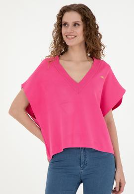 Kadın Fuşya Kazak - 50267079028