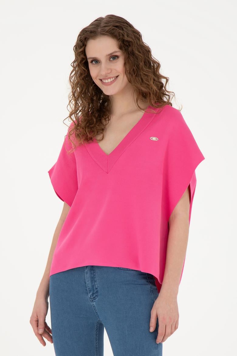 Kadın Fuşya Kazak - 50267079028