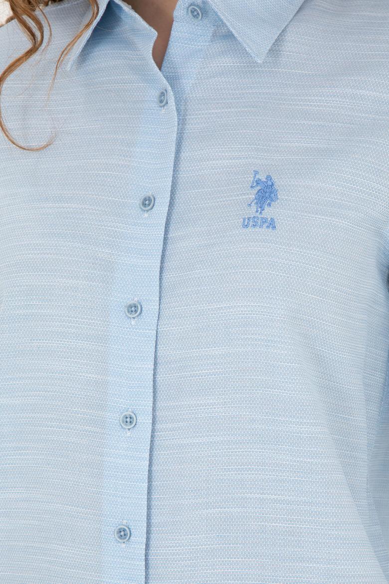 Kadın Mavi Uzun Kollu Gömlek - 50264052009