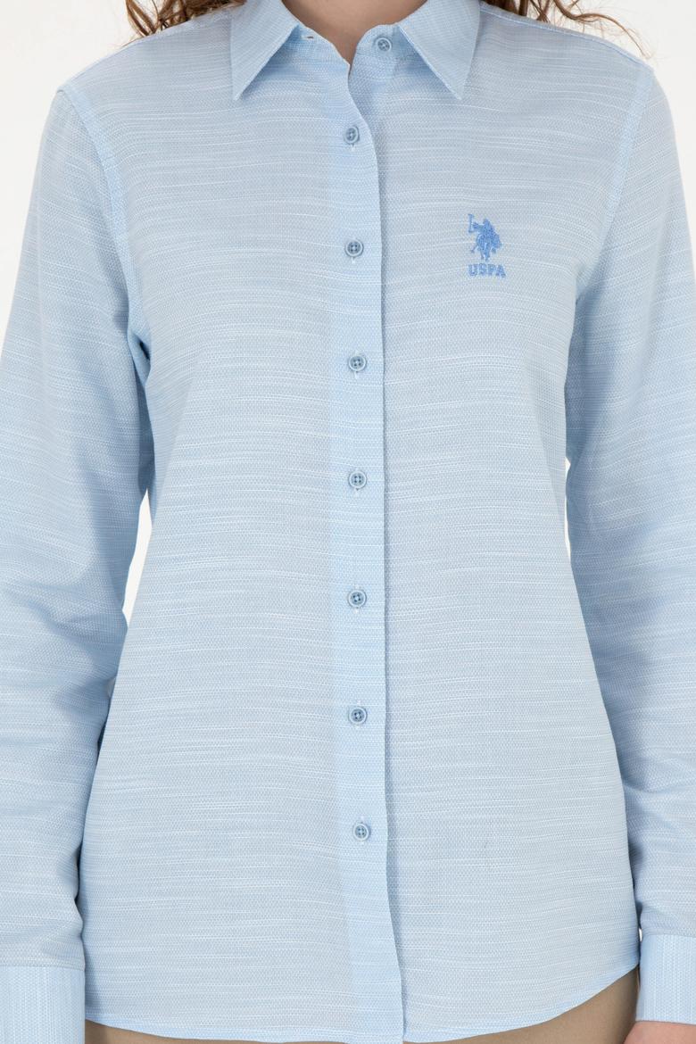 Kadın Mavi Uzun Kollu Gömlek - 50264052009