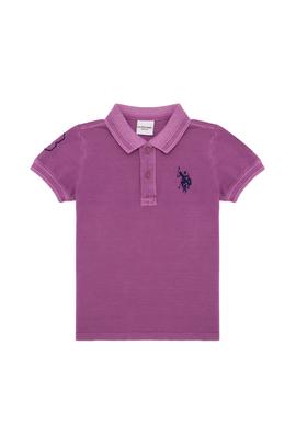 Erkek Çocuk Menekşe Polo Yaka Tişört - 50245075114