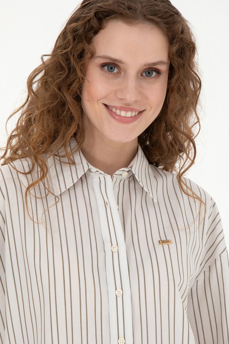 Kadın Taş Uzun Kollu Gömlek - 50279792004