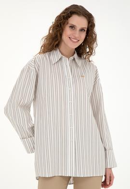 Kadın Taş Uzun Kollu Gömlek - 50279792004
